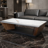 Table basse rectangulaire contemporaine en bois pour bureau, mobilier de direction commercial