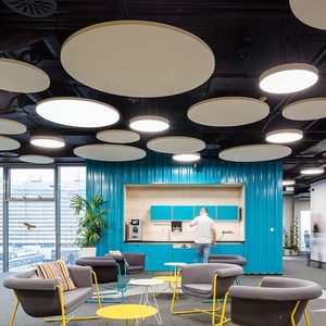 Luminaire suspendu circulaire à LED de style industriel, anneau de modélisation moderne, pour bureau, hall, salle de sport, atelier - Product Image 5