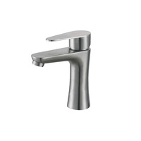 Ensemble de douche et robinetterie de salle de bain en acier inoxydable, mitigeur monocommande eau chaude et froide