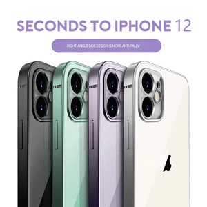 Nuova custodia morbida per telefono con placcatura quadrata per <span class=keywords><strong>iPhone</strong></span> 14 Pro Max 13 <span class=keywords><strong>12</strong></span> 11 <span class=keywords><strong>Cover</strong></span> trasparente custodie protettive per telefono trasparenti <span class=keywords><strong>Cover</strong></span> posteriore in TPU - Product Image 3