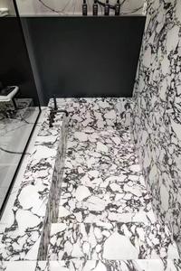 Hot Bán Sang Trọng Bóng Calacatta Viola Thiêu Kết Đá Tấm Màu Tím Cho Tường Và Sàn - Product Image 5