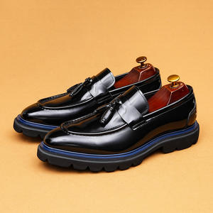 Chaussures en cuir pour hommes de style britannique, respirantes, formelles, pour le travail, chaussures décontractées confortables pour l'été, baskets tendance pour hommes - Product Image 4