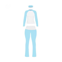 Nouvel Ensemble 2 Pièces Noël Femme, Hauts T-Shirts Color Block et Pantalon Évasé, Tenue de Détente Deux Pièces pour Femmes