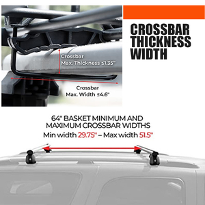 Canasta Portaequipajes para Techo de <span class=keywords><strong>Auto</strong></span>, 150 lb, Acero Resistente, Expandible, Universal para SUV y Camionetas - Product Image 5