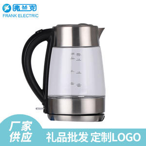 กาต้มน้ำไฟฟ้าแก้ว Frank Electric ขนาด 1.7 ลิตร ปิดอัตโนมัติ แบบสองชั้น สำหรับใช้ในครัวเรือน - Product Image 4