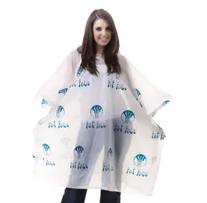 Best seller europeo regen poncho LOGO stampato monouso impermeabile da esterno in plastica poncho antipioggia