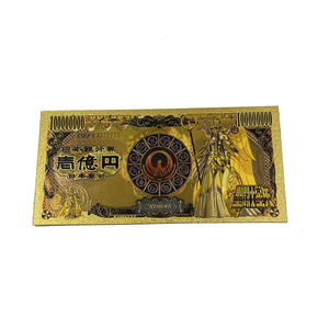 ธนบัตรชุบสีทอง24K พลาสติกรูปอนิเมะเซนต์เซียแอธีน่าของขวัญญี่ปุ่น - Product Image 3
