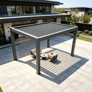 Toldo de Aluminio Motorizado para Exteriores, Ajustable, con Ventilación, Totalmente Impermeable e Inteligente, para las Cuatro Estaciones - Product Image 4
