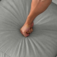 Nouveau modèle de canapé à compression 3 places Sofa sectionnel peu encombrant avec pouf rangement Ensembles de meubles de salon économiques