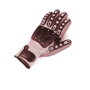 Guantes de mecánico de material duradero más vendidos TPR Guantes de mecánico antideslizantes TPR para venta en línea - Product Image 3