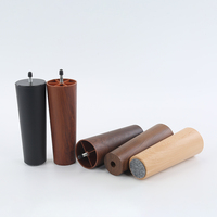 Pieds de lit réglables en plastique ABS à grain de bois, design traditionnel personnalisé, pour chambre, salon et atelier