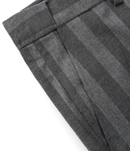 2024 nuovo uomo grigio scuro a righe 2 pezzi Slim Groom Business con risvolto a punta di alta qualità completo doppio petto per uomo - Product Image 5