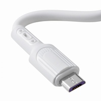 Kabel Pengisian Cepat Micro USB dengan Konduktor Tembaga Murni dan Selubung TPE/Nylon untuk Ponsel Android dan Komputer