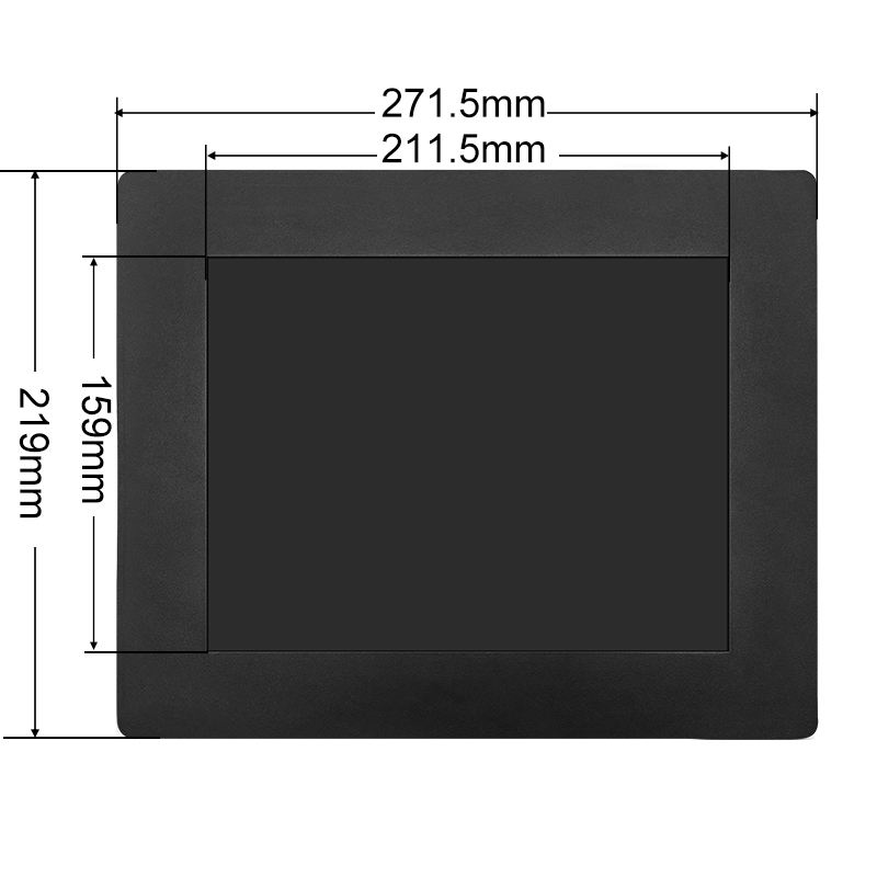 10.4/10 Inch Industrial Embedded Monitor Metal Case Resistive Touch Screen Wall-Mounted VESA VGA Port TFT-LCD Display in Stock