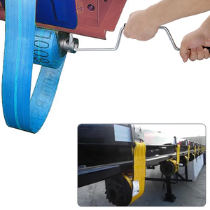 Nouveau <span class=keywords><strong>Enrouleur</strong></span> <span class=keywords><strong>de</strong></span> sangles portable à plat en acier inoxydable, manuel, 18 pouces, pour camions et remorques - Product Image 6