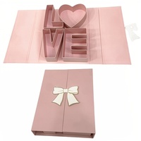 Nouvelle boîte cadeau créative en forme de lettre LOVE pour la Saint-Valentin, en carton imprimé offset, pour anniversaire, vacances, vœux