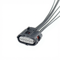 Boîtier de connecteur femelle automobile étanche IP67 à 6 broches de 0,64 mm pour câblage de capteur d'oxygène 6189-1083