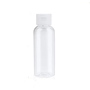 Flacon PET à bouchon rabattable blanc 30-100 ml Échantillon gratuit Plastique transparent pour l'emballage de crème pour le visage Vente en gros - Product Image 2