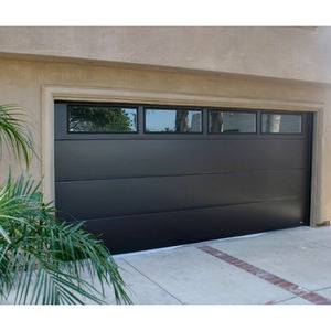 Portes de garage sectionnelles électriques automatiques en aluminium sur mesure, portes de garage en verre résistant aux ouragans - Product Image 3