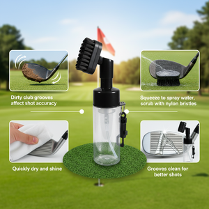 Limpiador <span class=keywords><strong>de</strong></span> Palos <span class=keywords><strong>de</strong></span> Golf Ligero AORUINI con Clip y Botella <span class=keywords><strong>de</strong></span> Agua para Limpieza Rápida en el Campo <span class=keywords><strong>de</strong></span> Golf y Uso en la Práctica - Product Image 3