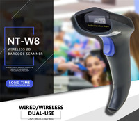 Pemindai Kode QR Portabel Netum W8-X, Pemindai Barcode 2D Nirkabel dan Berkabel