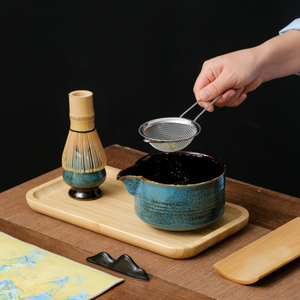 ชุดชาเขียวมัทฉะเกรดพรีเมียม OEM 5-9 ชิ้น พร้อมที่ตี<span class=keywords><strong>ชา</strong></span>จากไม้<span class=keywords><strong>ไผ่</strong></span> ชุดถ้วยชาญี่ปุ่น กล่องของขวัญ บรรจุภัณฑ์แบบถุงและซองที่ปรับแต่งได้ - Product Image 5