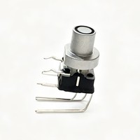 Interrupteur Tactile LED Rouge Illuminé à Insertion Latérale 7x7 16,6 mm, Bouton Poussoir Momentané 12V, 8 Broches, Conforme RoHS, Électronique Grand Public