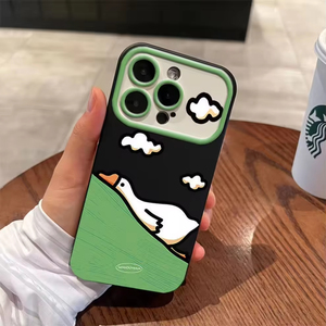 Nueva Funda Protectora de TPU con Diseño de Pato de Dibujos Animados para Apple iPhone 16 Pro Max X XR XS MAX 11 12 13 14 15 16 Plus 16e 17 Air - Product Image 3