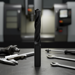 Carbide <b>Drill</b> Bit TA1044 5xD Nano TiAlN Coated With 4 Guide Pads For Machine Tools - Product Image 3