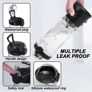 Botella Mezcladora Eléctrica para Gimnasio, Botella Premium para Batidos de Proteínas, Recargable, Libre de BPA - Product Image 4