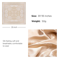 Foulard carré en satin pour femme, toucher soie, bandana, foulard pour cheveux, foulard pour le cou, pour poignet, pour la nuit, vente en gros, logo personnalisé, OEM