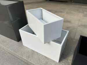 Boîte à fleurs rectangulaire modulaire assemblée bricolage Lit de jardin surélevé en acier corten pour <span class=keywords><strong>pot</strong></span> de fleur extérieur et plantation Utilisation suspendue - Product Image 4