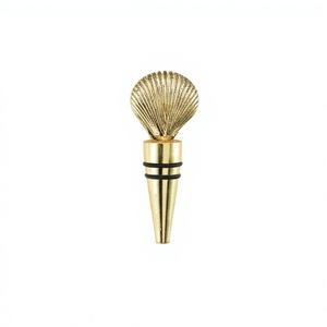 Casted Shell Wine <b>Stopper</b> Handmade Design Custom Specifications Bar Lovers Promotional Gift Bottle <b>Stopper</b> Cheap Price - Product Image 1