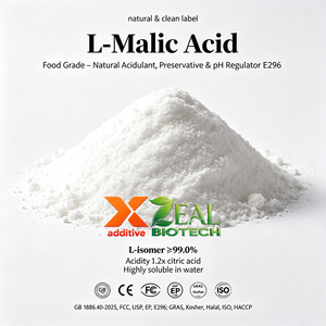 Acide L-malique de qualité alimentaire, acidifiant naturel, conservateur, régulateur de pH <span class=keywords><strong>E296</strong></span> pour les boissons, la pharmacie, les cosmétiques, CAS97-67-6, marque ZEAL - Product Image 2