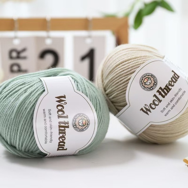 50g 212 Wool Yarn Medium Thick Blended Fancy Dyed Eco-Friendly High Tenacity for Children and Babies
