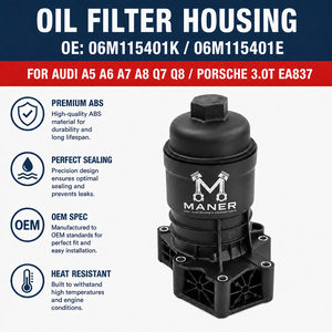 Conjunto de Carcasa de Filtro de Aceite de Aluminio MANER OE 06M115401K 06M115401E para EA837 Audi A5 A6 A7 A8 Q7 Q8 Porsche, Piezas de Repuesto - Product Image 4