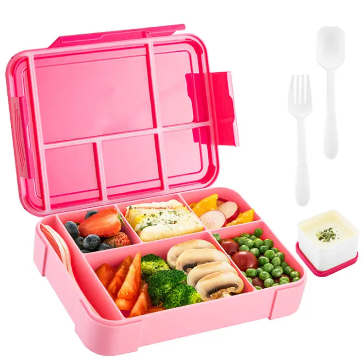 Custom School Lunchbox Divided Level Food Thermal Tiffin Insulated Bento Lunch Box Kids Enfant Set For Children's Lunch Box bpa