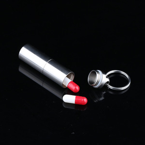Titanium alloy pillbox, portable, sealed, outdoor moisture-proof <b>small</b> medicine box, multi-layer, multi-compartment pill - Product Image 3