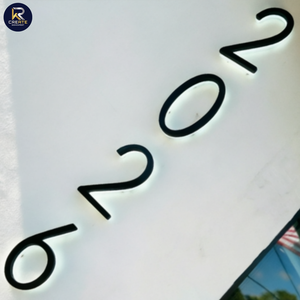 Lettere Alfabetiche LED 3D Personalizzate, Insegna Aziendale Luminosa per Esterni, Numeri Civici Illuminati - Product Image 2