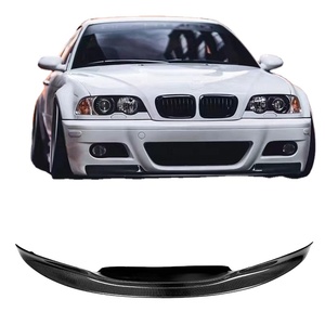 Lip de Parachoques Delantero de Carbono Estilo CSL Spoiler Delantero para BMW E46 M3 Divisores Laterales Aletas de Mentón - Product Image 1
