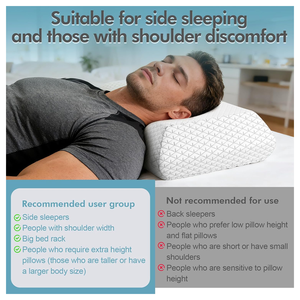 Oreiller de luxe en mousse à mémoire de forme à profil haut avec soutien cervical, support de sommeil extra épais pour les dormeurs latéraux et les grandes tailles - Product Image 4