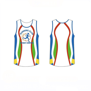 Custom <b>Singlet</b> Sublimation <b>Running</b> <b>Singlet</b> Marathon Dry Fit Vent With Logo - Product Image 4