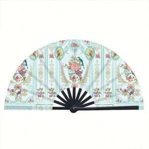 พัดพับแบบคลิกพิมพ์โลโก้ตามสั่ง ขนาด 13 นิ้ว สำหรับงานเต้นไลน์แดนซ์ งานป๊อปปิ้งแฟนซี และงานรับปริญญา - Product Image 2