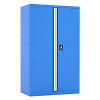 Armoire à outils industrielle verrouillable à plusieurs niveaux avec cadre robuste pour l'atelier et le rangement des outils