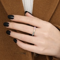 Bague de mode en acier inoxydable avec coquillage naturel, polie miroir, plaquée or sous vide, pour femme, vente en gros