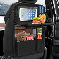 Organiseurs de siège arrière multifonctionnels imperméables et sac de rangement avec table pliante et écran tactile
