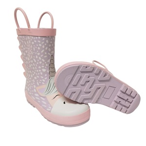Hot <strong>Sale</strong> Waterproof Cute unicorn Rubber <strong>Wellington</strong> <strong>Boots</strong> for Children - Product Image 5