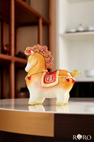 Décoration de table RORO Art Déco en alliage émaillé, motif cheval adorable, cadeau de luxe multifonctionnel et convivial pour amis