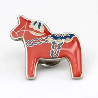 Prix usine design personnalisé logo Norvège souvenirs touristiques Époxy dur émail doux métal épinglette badge