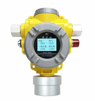 Détecteur de gaz fixe industriel OEM 4-en-1 avec capteur H2S CO et alarme de fuite d'oxygène, fonctionnement à télécommande